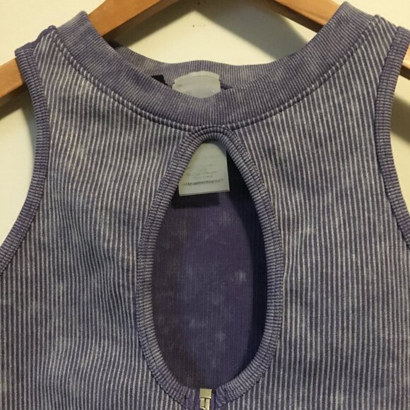 90 Degree By Reflex Athletic Zipper + Keyhole Crop Top Bra - Picture 5 of 10